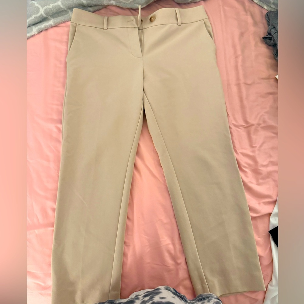 Loft Petite Crème SLIM Pants